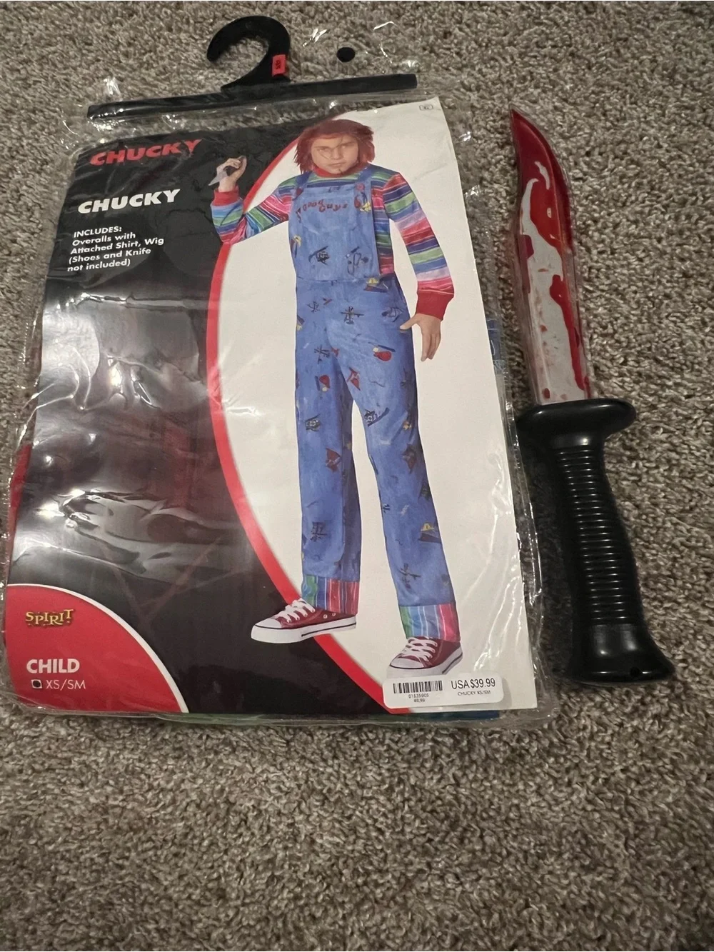 Spirit Chucky Child Blue Overalls Costume
